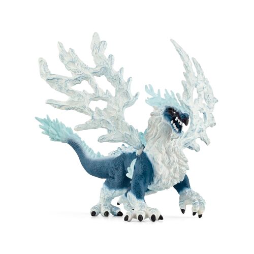 Schleich - Figurine Dragon de glace : 20 x 14,8 x 13 cm - Univers Eldrador Creatures - Réf : 70790