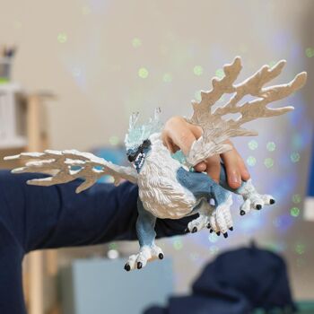 Schleich - Figurine Dragon de glace : 20 x 14,8 x 13 cm - Univers Eldrador Creatures - Réf : 70790 2