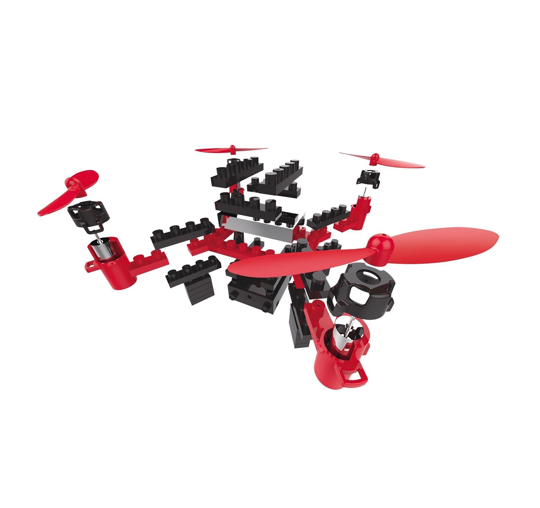 Giocattolo radiocomandato a forma di drone in mattoni