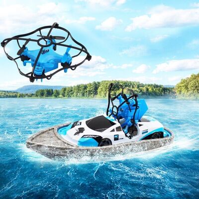 3 en 1 boat drone jouet bateau radiocommandé