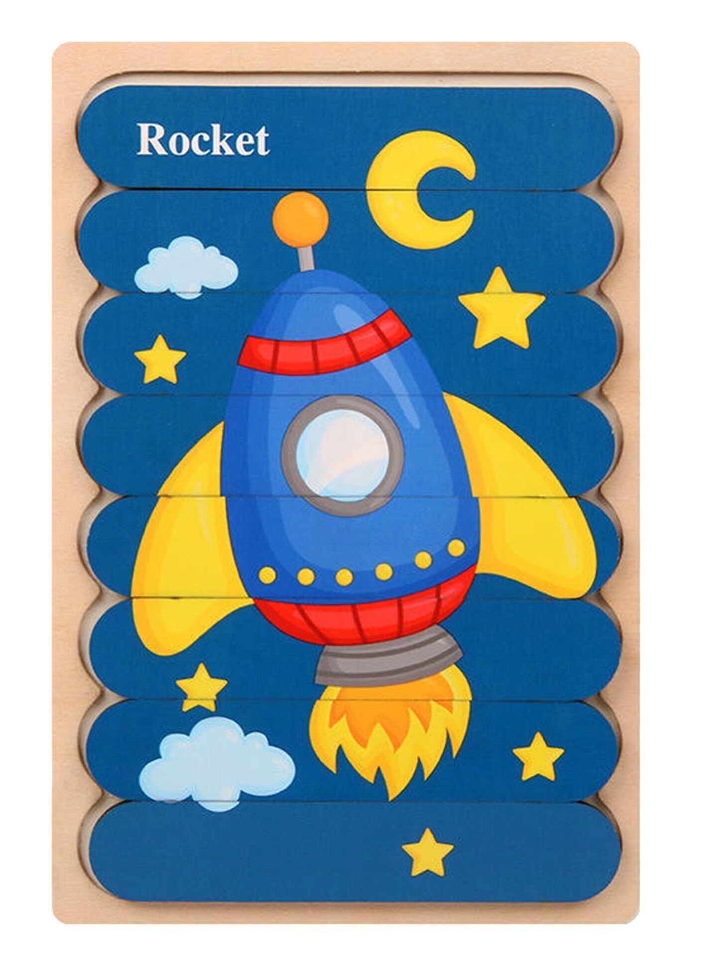 Lernspielzeug Puzzle Stick Weltraum Holzspielzeug