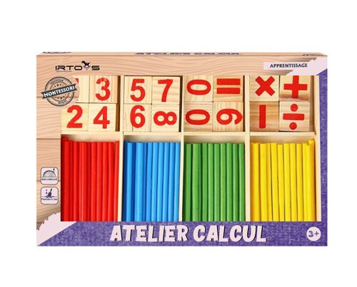 Jouet éducatif montessori l'atelier calcul