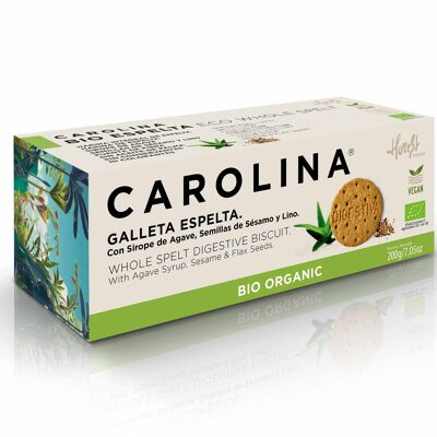 GALLETA BIO ESPELTA INTEGRAL DIGESTIVA. VEGANA