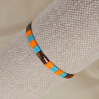 Unitila Turquoise orange and Picasso Orange bracelet