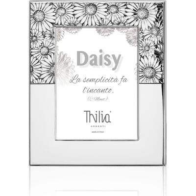 Photo Frame 10x15 cm Silver "Daisy" Line