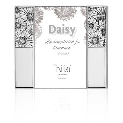 Photo Frame 10x15 cm Silver "Daisy" Line