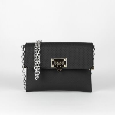 Black Dotted Mini Clutch