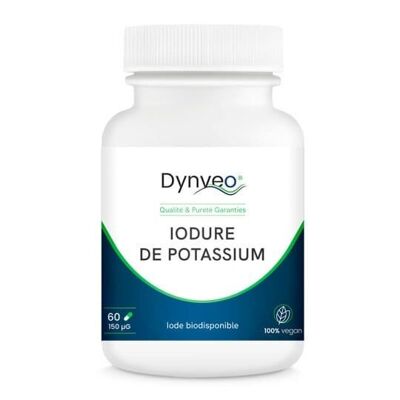 Yoduro de potasio - Yodo estable y biodisponible - 150 µg / 60 cápsulas