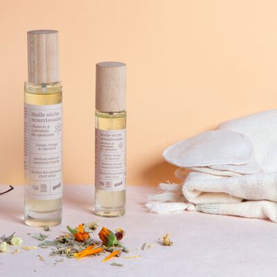 Huile sèche nourrissante bio parfum vanille jasmin (105ml)