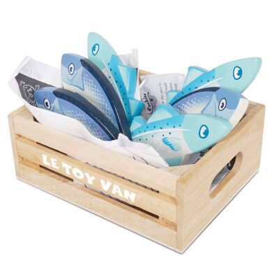 Fresh Fish Market Box TV184-C/ Market Fish Wooden Play Food Crate (New Look)