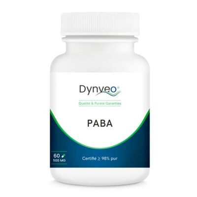 PABA - Vitamine N10 hautement dosée - 500 mg / 60 gélules