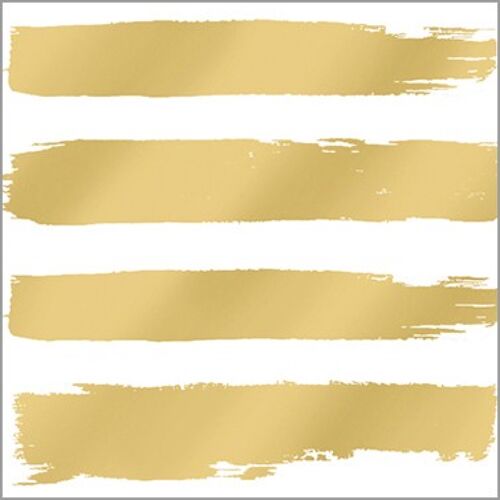 Fashion Stripes gold 33x33cm