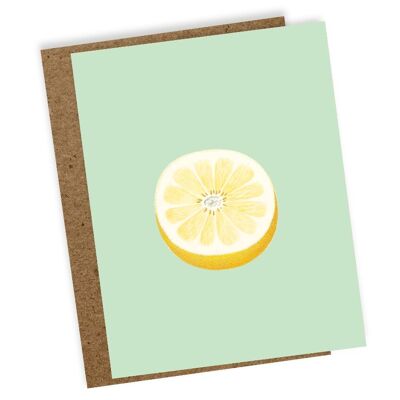Mini Grußkarte Lemon