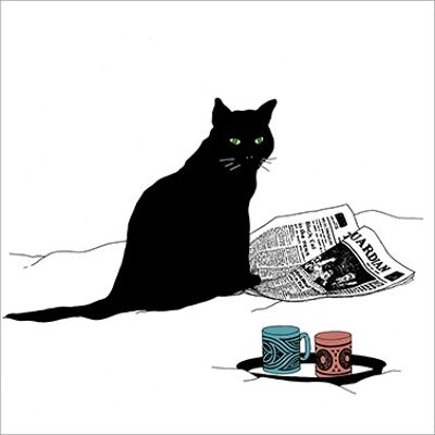 Diario Gato Negro 33x33cm