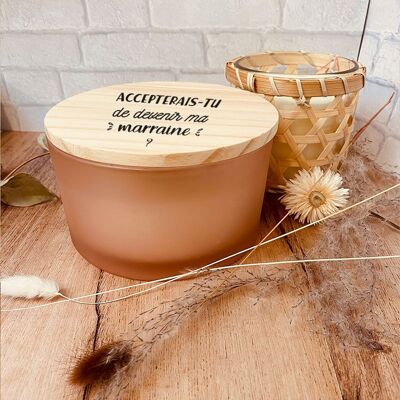 Godmother request - Scented candle do you want to become my godmother - godmother gift idea
