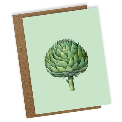 Mini tarjeta de felicitación alcachofa