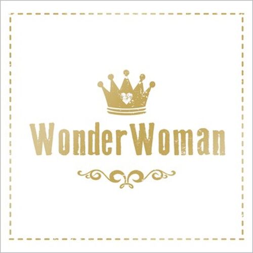 Wonder Woman gold 33x33cm