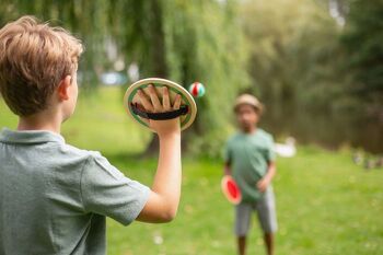 Catch Game - Jouet en bois - Jeu d’extérieur - Enfants - Jeu de balle - BS Toys 3