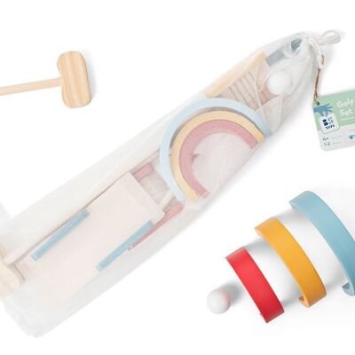Set de golf - Juguete de madera - Juego al aire libre - Niños - BS Toys