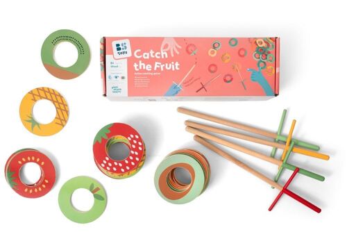 Catch the Fruit - Wooden Toys - kids - active play outdoor - BS Toys