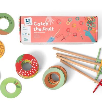 Prendi il frutto - Giocattoli in legno - bambini - gioco attivo all'aperto - BS Toys