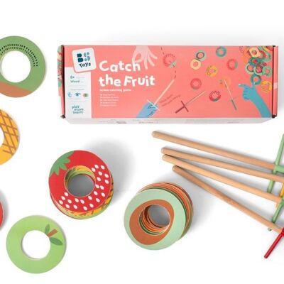 Catch the Fruit - Wooden Toys - kids - active play outdoor - BS Toys