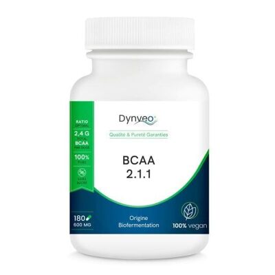 BCAA 2.1.1 - Optimal ratio - 600 MG / 180 capsules