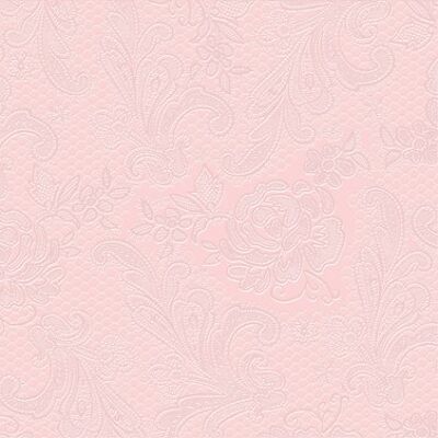 Pizzo goffrato femme rose 33x33cm