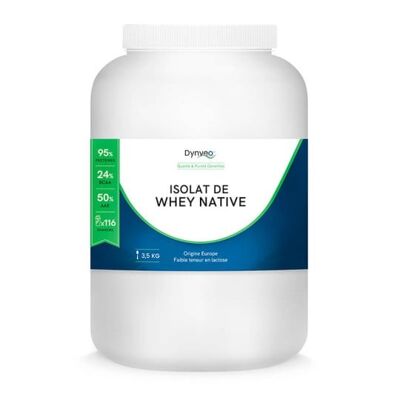 Isolat de whey native - 95% de protéines - 3,5 kg
