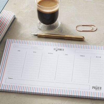 New ! The weekly planner - 50 detachable pages to get organized