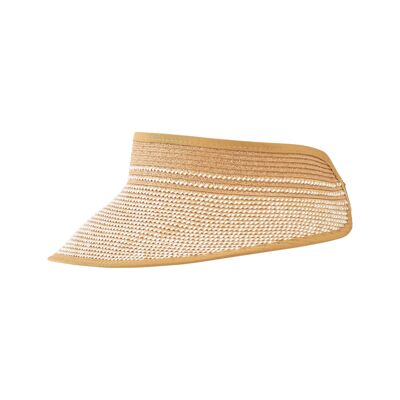 Visor for women with a stylish peak and elastic band