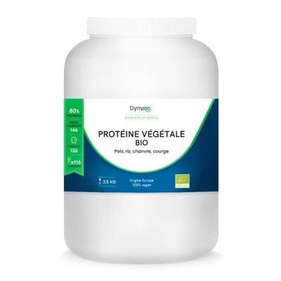 Protéine végétale bio - 80% de protéines - 3,5 kg