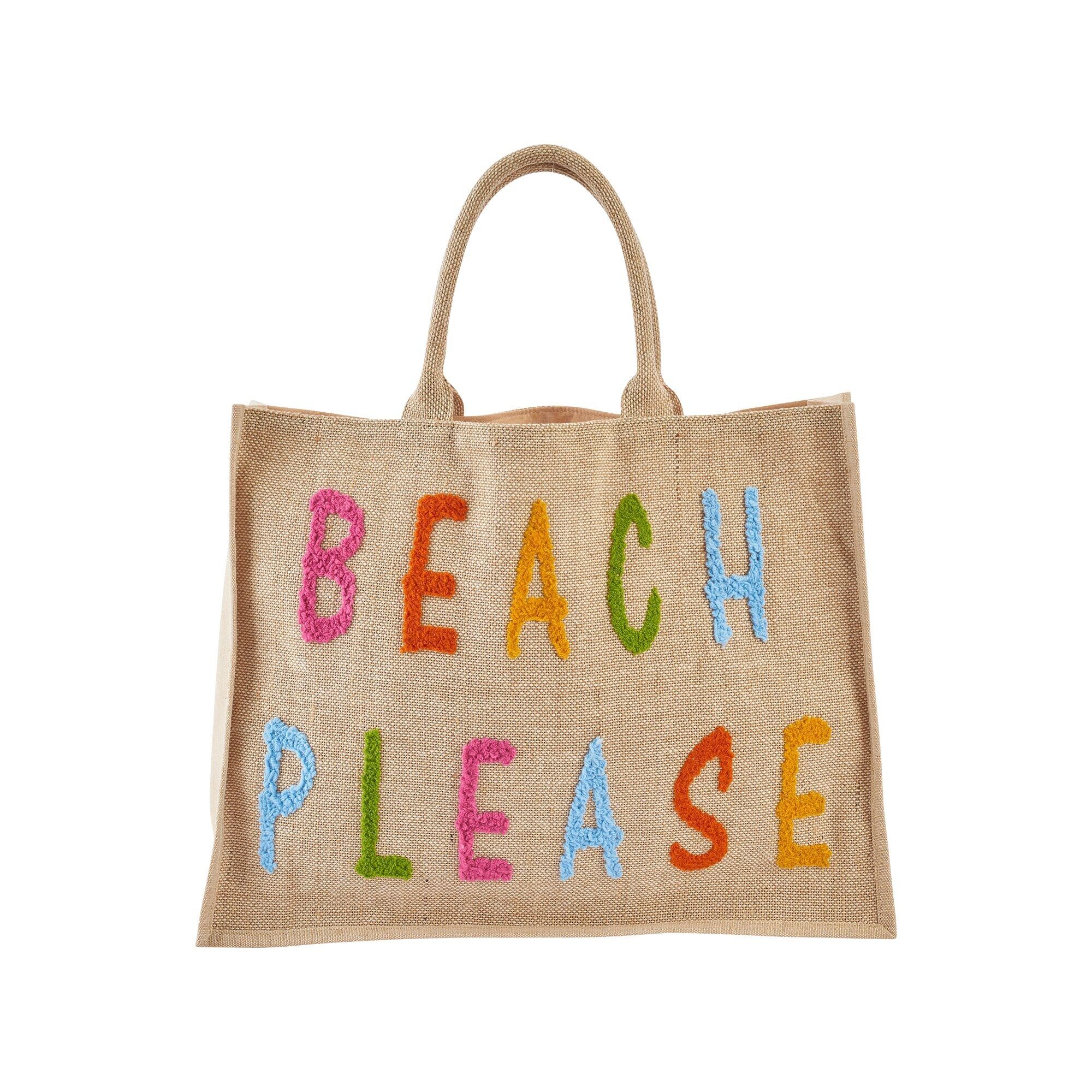 Sac de plage pour femme avec lettrage