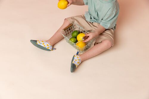 Chaussons souples - Les Petits Citrons jaunes