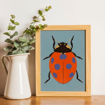 Art Print - « Coccinelle Beetle » - différentes tailles 2