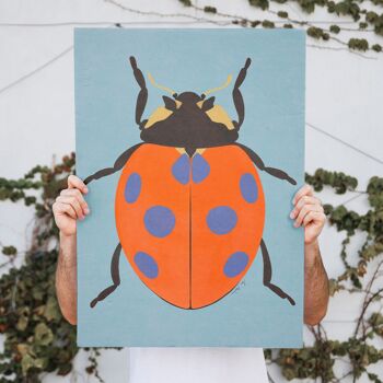 Art Print - « Coccinelle Beetle » - différentes tailles 3