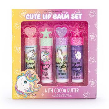 Coffret 4 baumes lèvres KIDS CUTIES - 530006 1