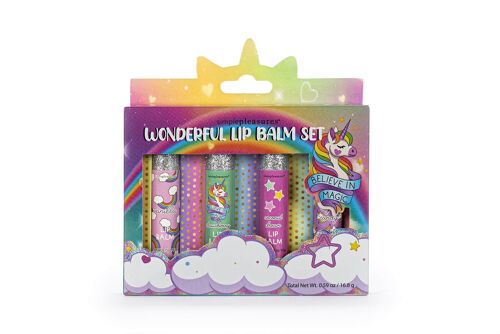 Coffret 4 baumes lèvres parfumés KIDS CUTIES - 530013