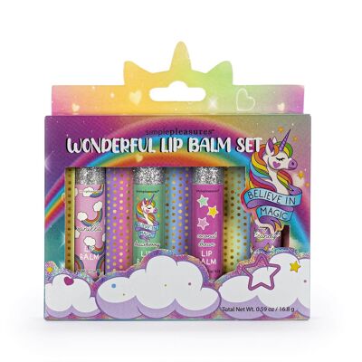 Coffret 4 baumes lèvres parfumés KIDS CUTIES - 530013