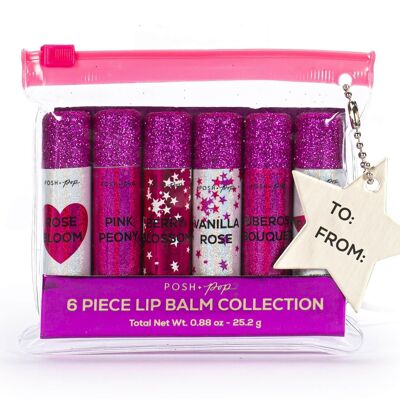 Box of 6 METALLIC GLAM lip balms - 530439