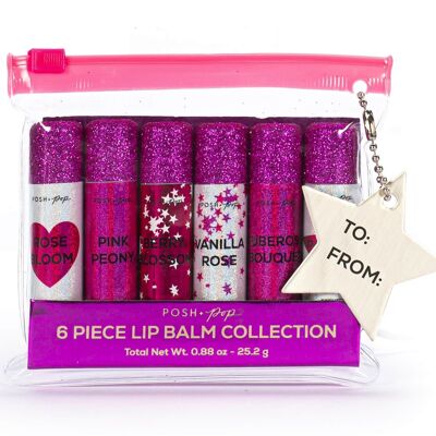 Box of 6 METALLIC GLAM lip balms - 530439