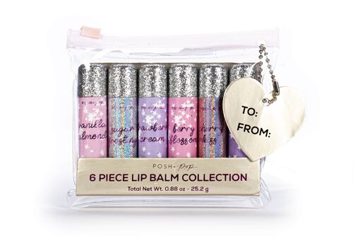 Coffret 6 baumes à lèvre METALLIC GLAM - 530440