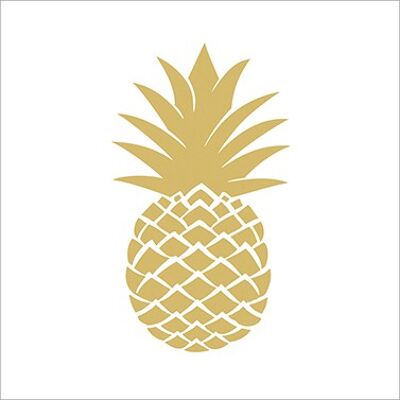 Golden Pineapple 33x33 cm