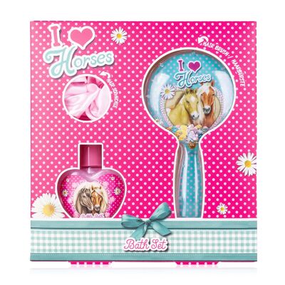 Set de ducha infantil + complementos para el pelo I LOVE HORSE - 6059265