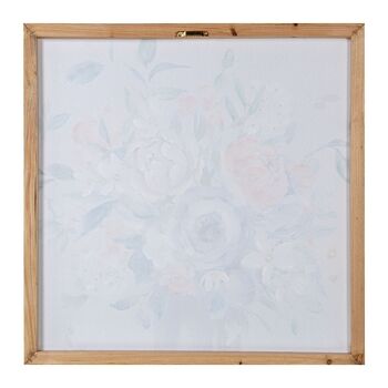 TABLEAU SUR TOILE 60X60CM 40% FLEURS PEINTES À LA MAIN ASSORTIES _60X60X3CM LL69226 5