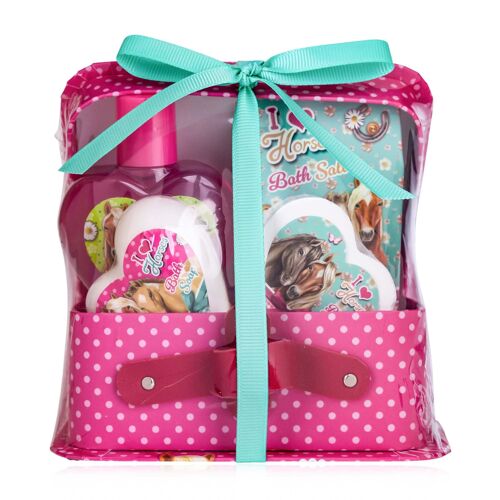 Coffret pour le bain enfant +valisette I LOVE HORSE - 6059261