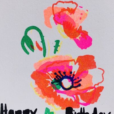 Card Happy Birthday Poppy 2