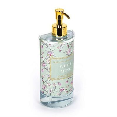 Distributore di sapone per le mani BEAUTIFUL FLOWERS, profumo di muschio bianco - 350162