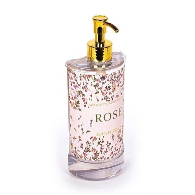 Distributeur savon mains BEAUTIFUL FLOWERS, senteur Rose - 350161