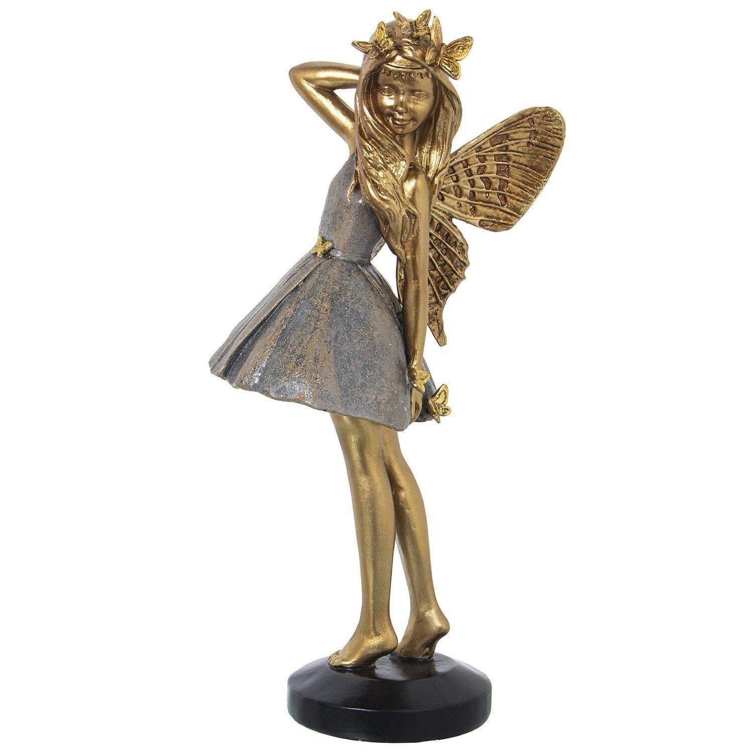 GOLDENE/BLAUE FEENHARZFIGUR _11X9X25CM LL50464